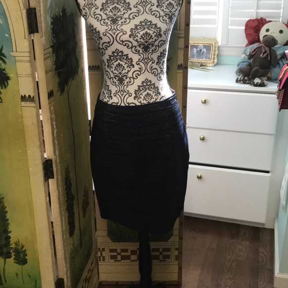 eccoci Dresses & Skirts - Faux leather alligator print/texture skirt